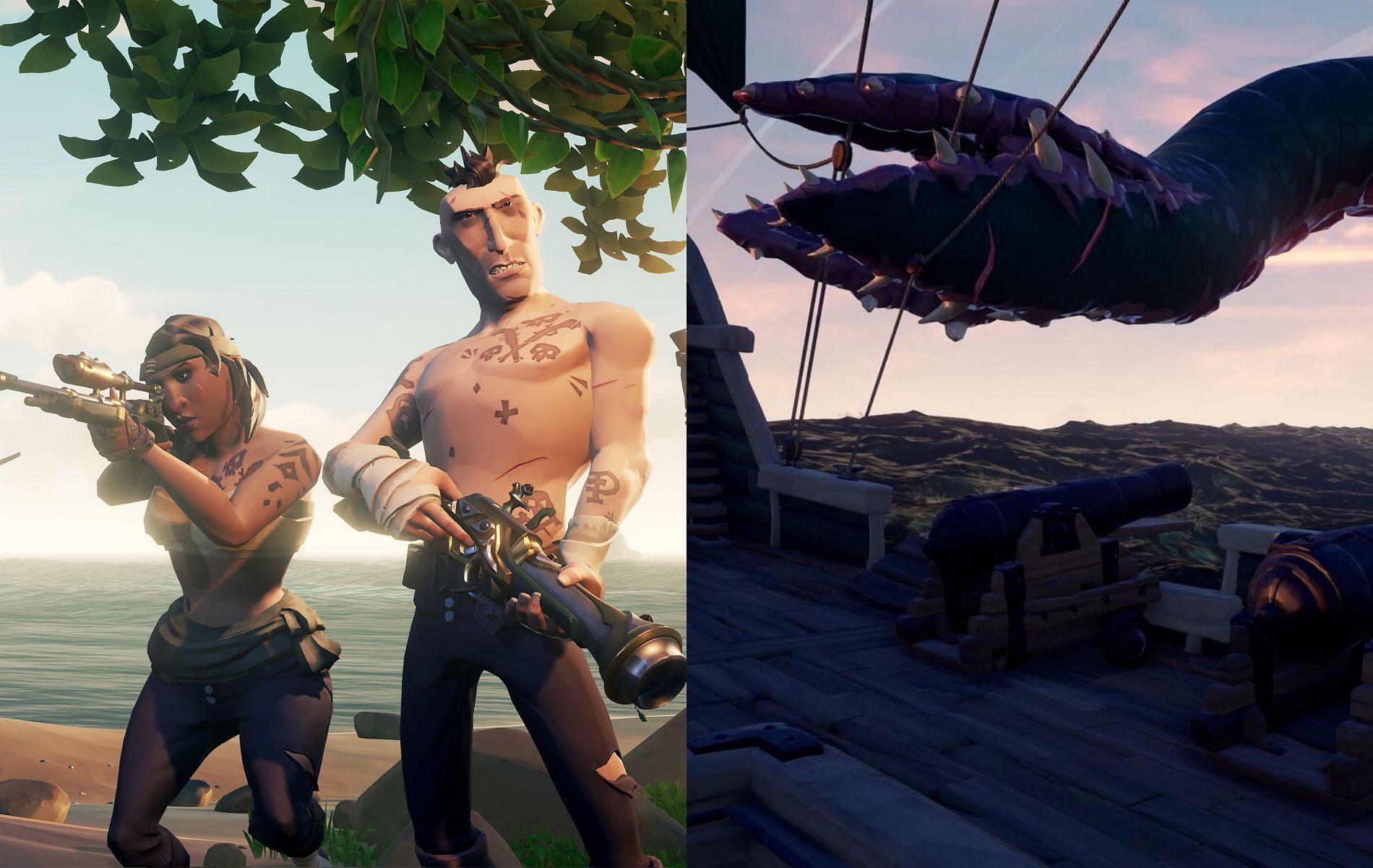 Take down this behemoth while out sailing across the deep waters in Sea of Thieves (Images via Microsoft)