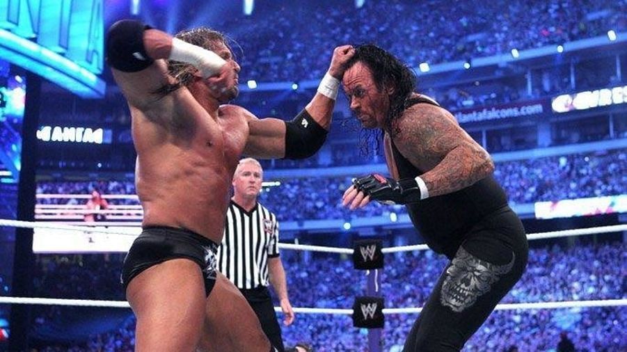Although The Undertaker won the match, he had to be carted out of the arena while Triple H left on his own two feet