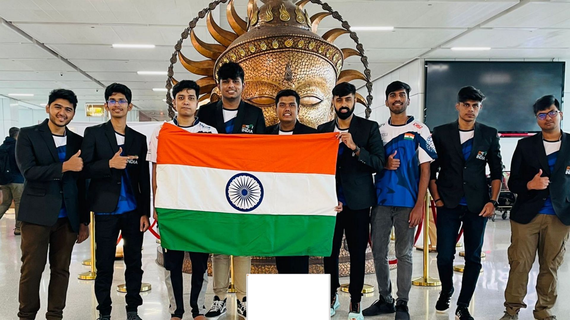 The Indian contingent for the Commonwealth Esports Championships 2022 (Image via ESFI)