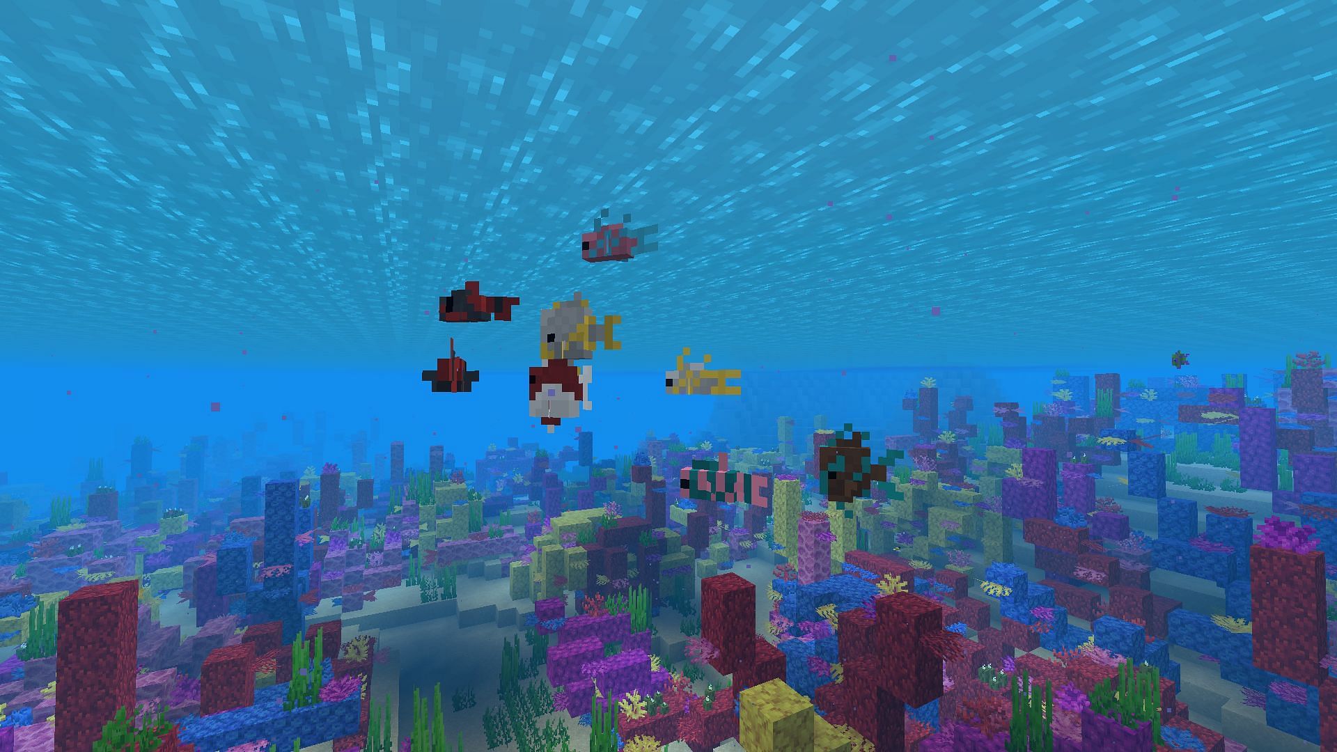 Tropical fish are some of the most beautiful and diverse mobs in Minecraft (Image via Mojang)