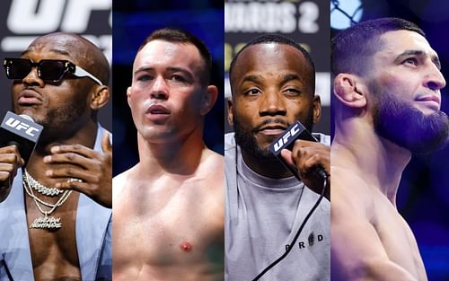 Left to right: Kamaru Usman, Colby Covington, Leon Edwards, Khamzat Chimaev