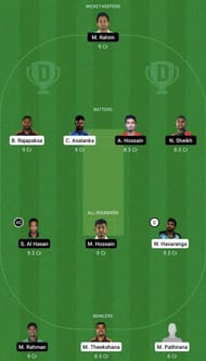 SL vs BAN Dream11 Prediction Team, Head To Head League