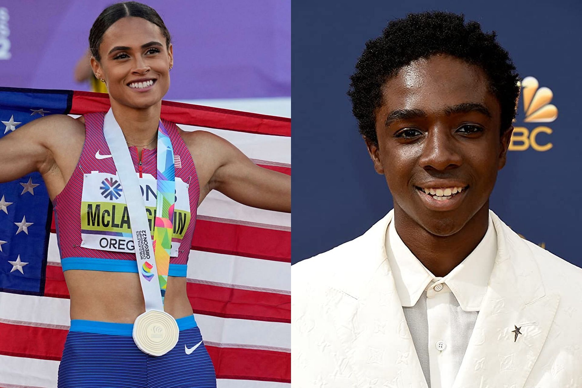 Sydney McLaughlin is an American track and field athlete, whereas Caleb McLaughlin is an American actor (Image via Sportskeeda)