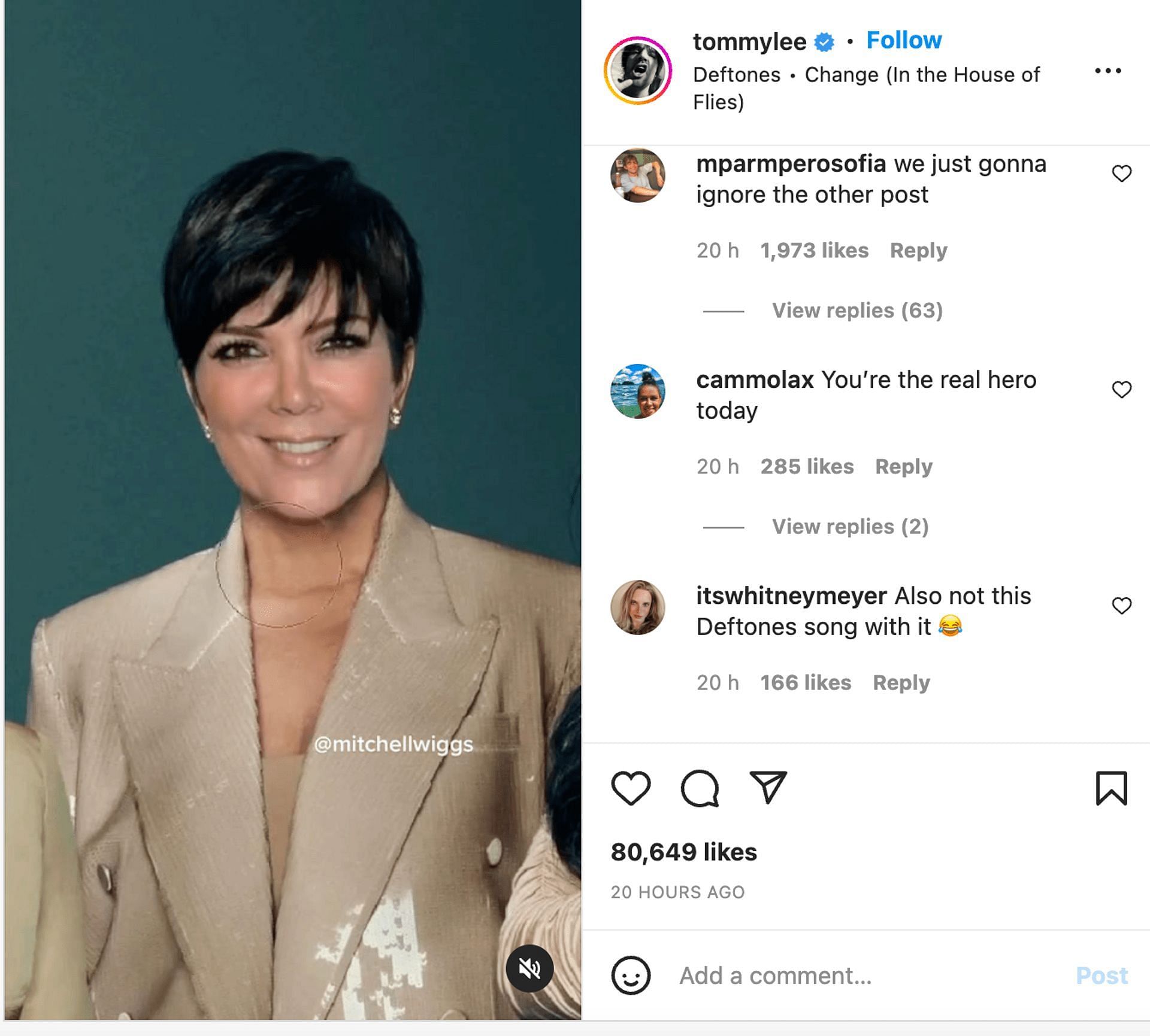 &quot;You&#039;re our real hero today,&quot; is what netizens have to say to Tommy Lee after he posted an astonishing video of the Kardashians. (Image via Instagram)