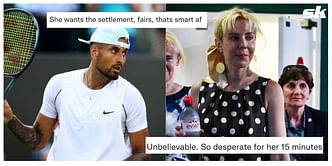 "She must be the ultimate narcissist" - Tennis fans react to Nick Kyrgios being sued by a woman whom he accused of being too drunk