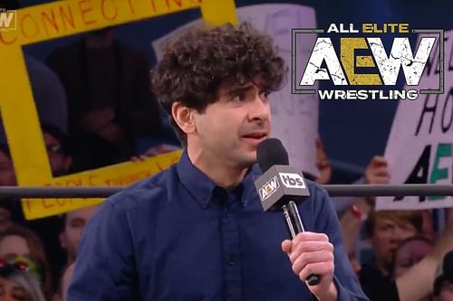 Tony Khan, making his ROH acquisition announcement