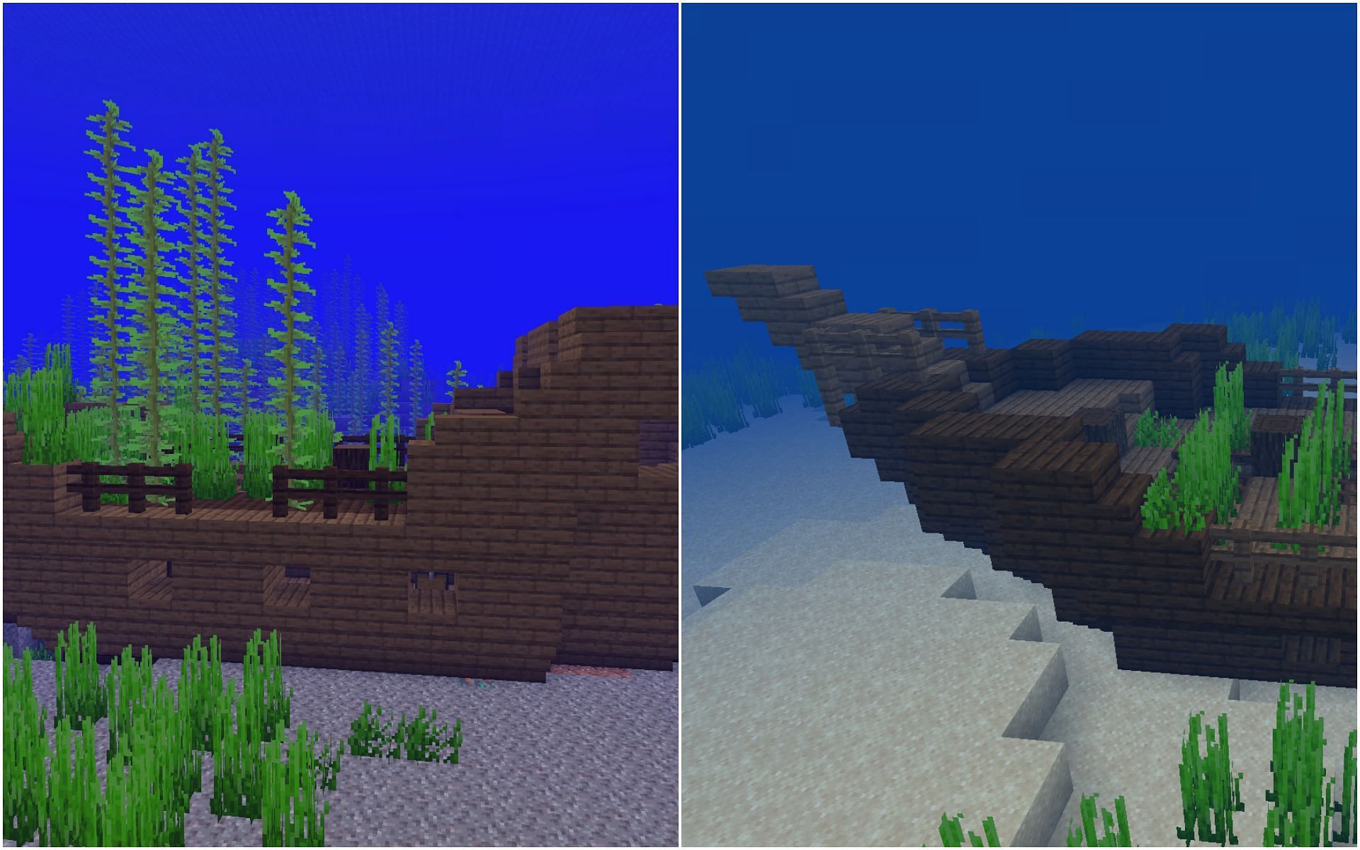 Players can get a great head start by finding shipwrecks early in Minecraft 1.19 update (Image via Sportskeeda)