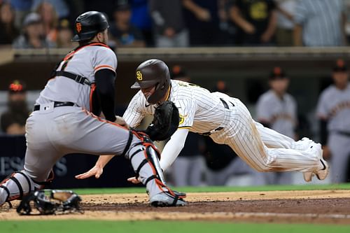 The Giants and Padres play the second game of the series Tuesday.