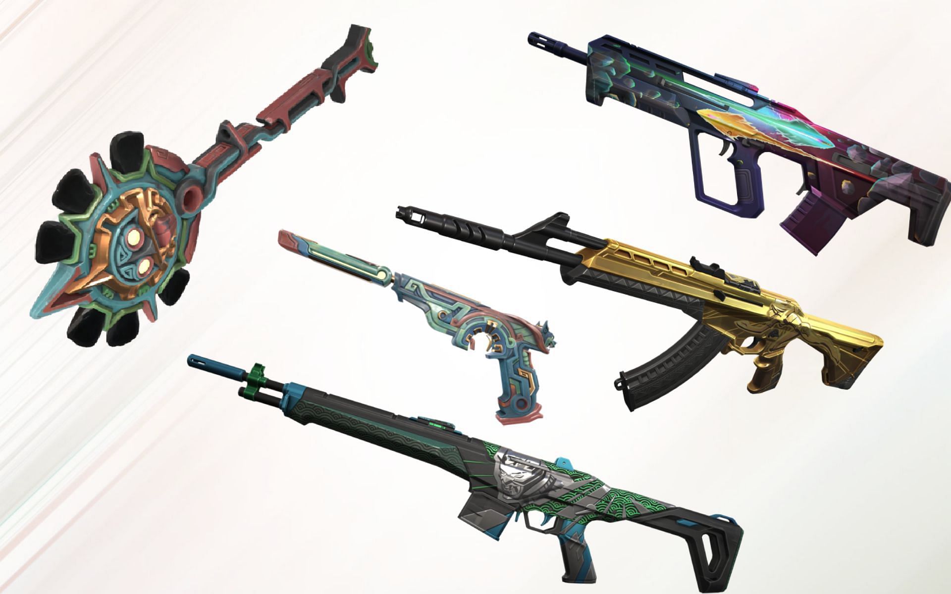 Some of the skins included in the upcoming Battlepass (Image via Sportskeeda)