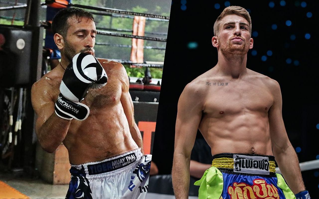 Amir Naseri (L) didn&#039;t think twice about accepting a fight with Jonathan Haggerty (R) at ONE on Amazon Prime 1 [Image credits: ONE Championship and @amiralli.naseri /Instagram]