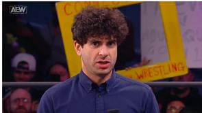 [Photo] AEW President Tony Khan pictured being throttled by former WWE star