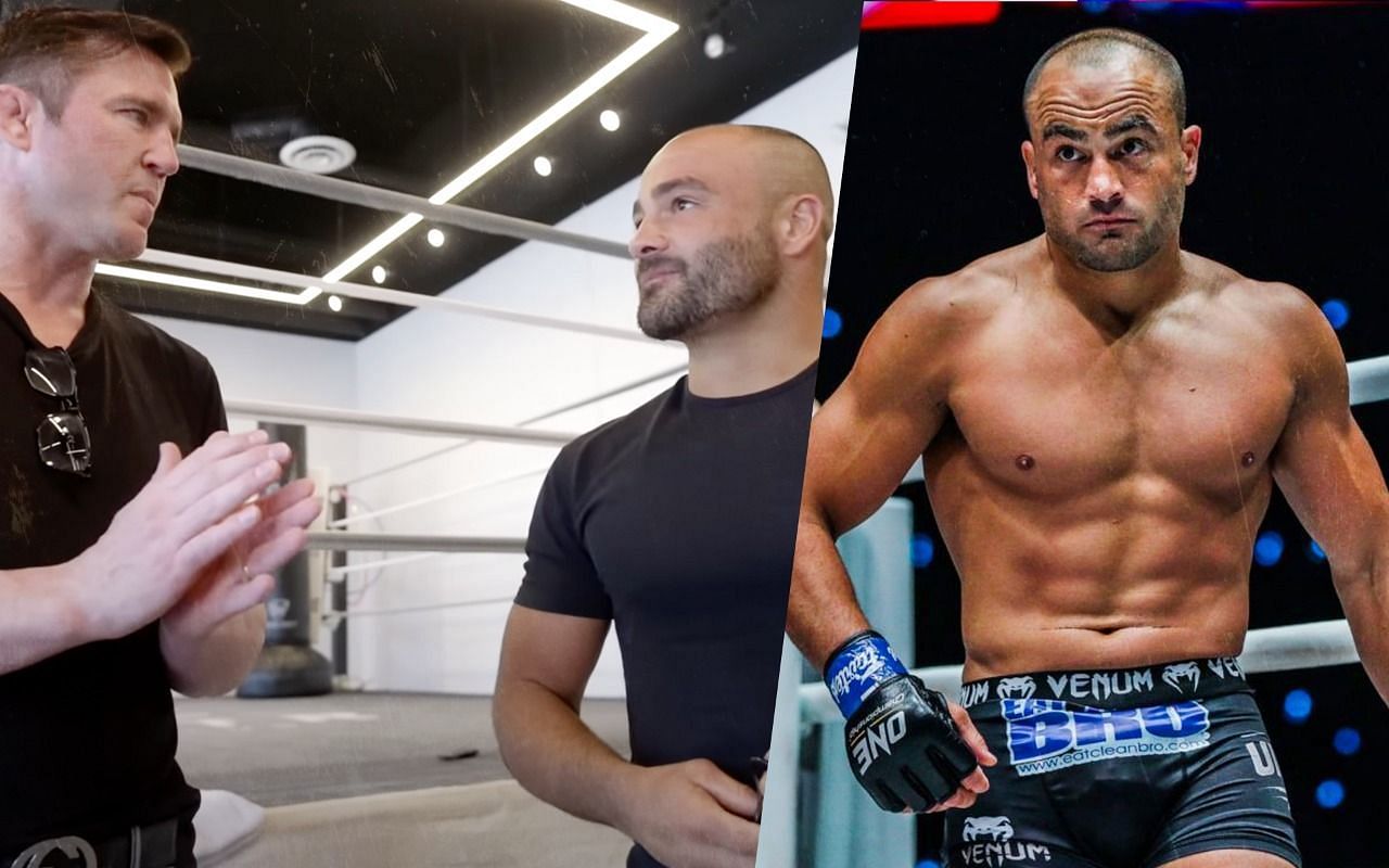 Chael Sonnen (L) and Eddie Alvarez (R) [Credit: YouTube Bad Guy Inc and ONE Championship]