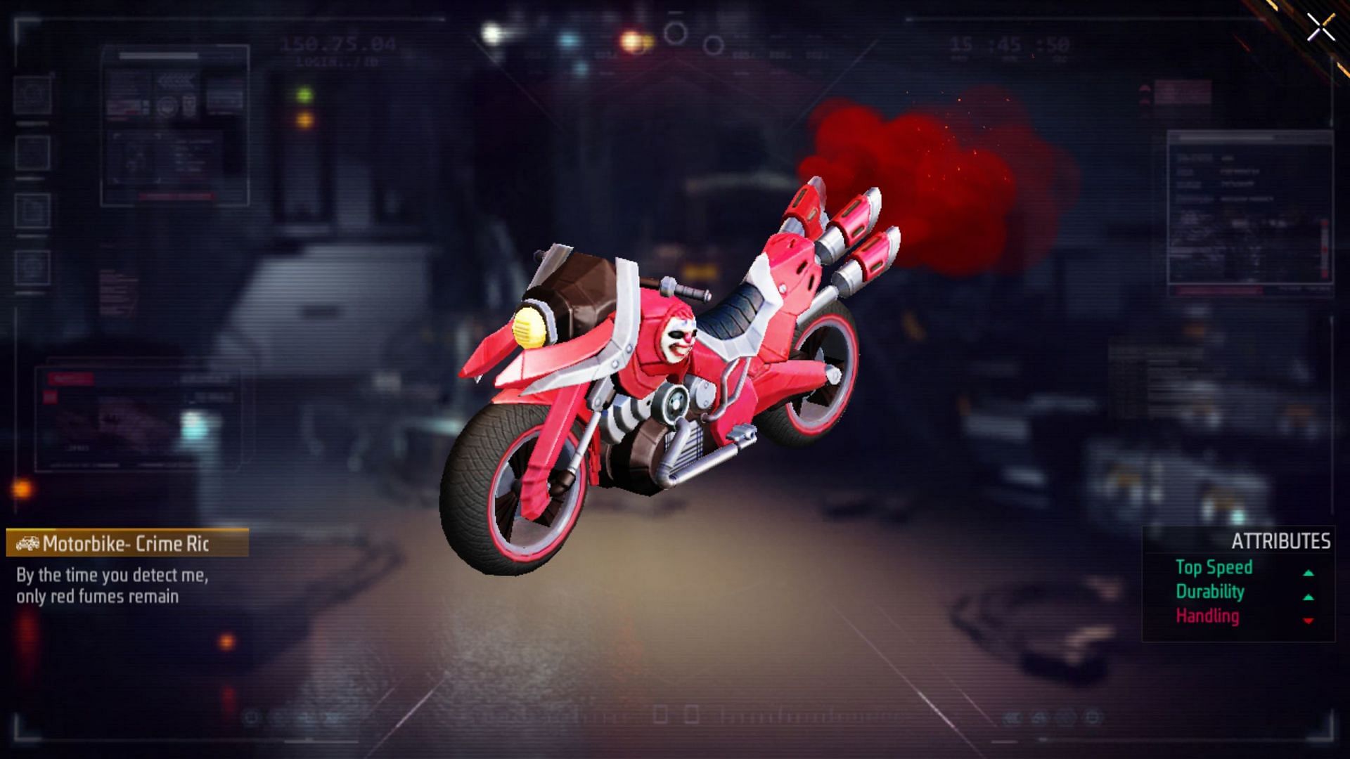 Moto –  Crime Ride (Imagem via Garena)