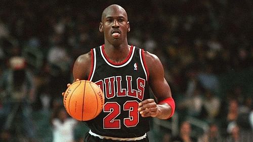 Michael Jordan with the Chicago Bulls