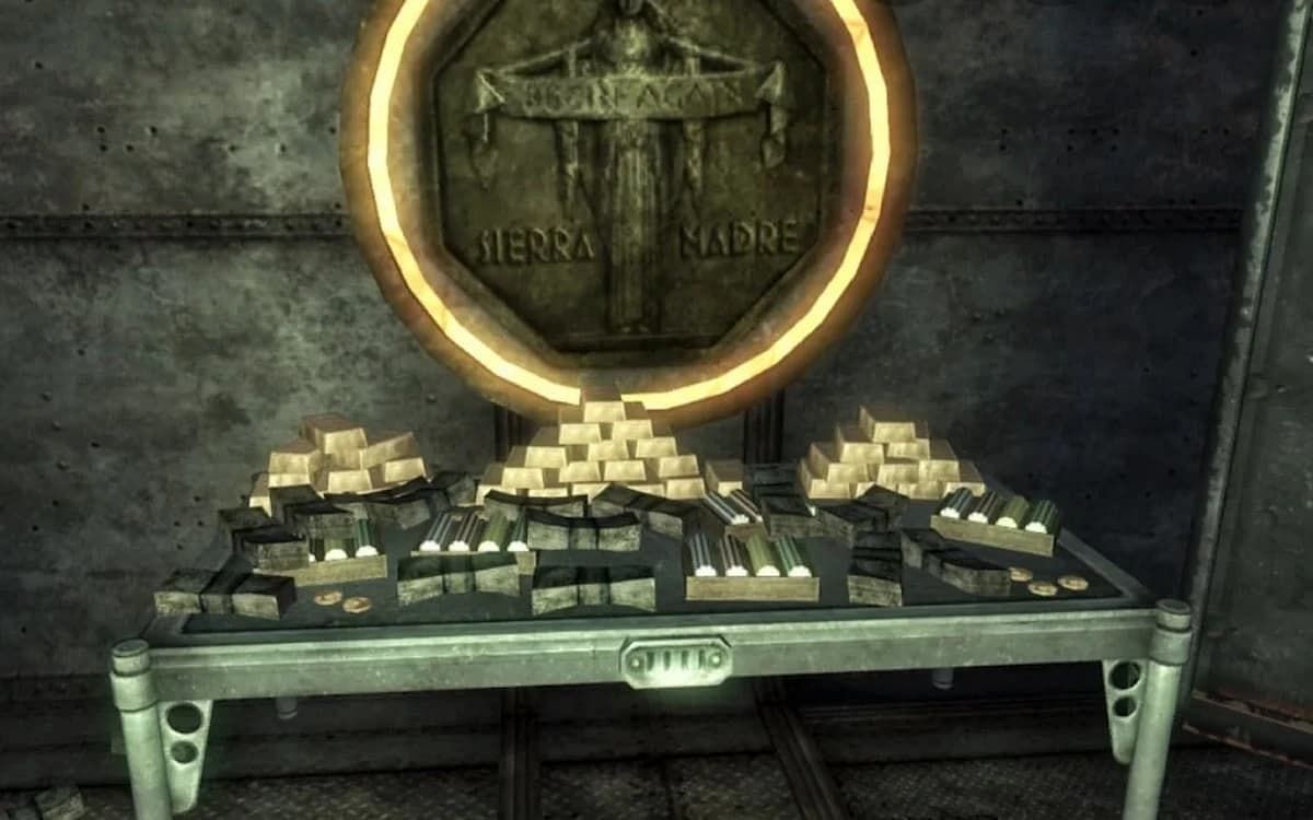 A stockpile of Gold Bullions (Image via Bethesda)