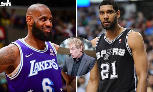 LeBron James, Skip Bayless and Tim Duncan