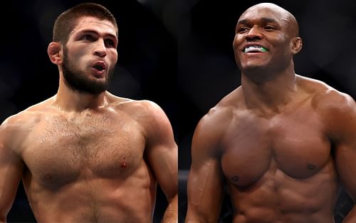 Khabib Nurmagomedov (left), Kamaru Usman (right)