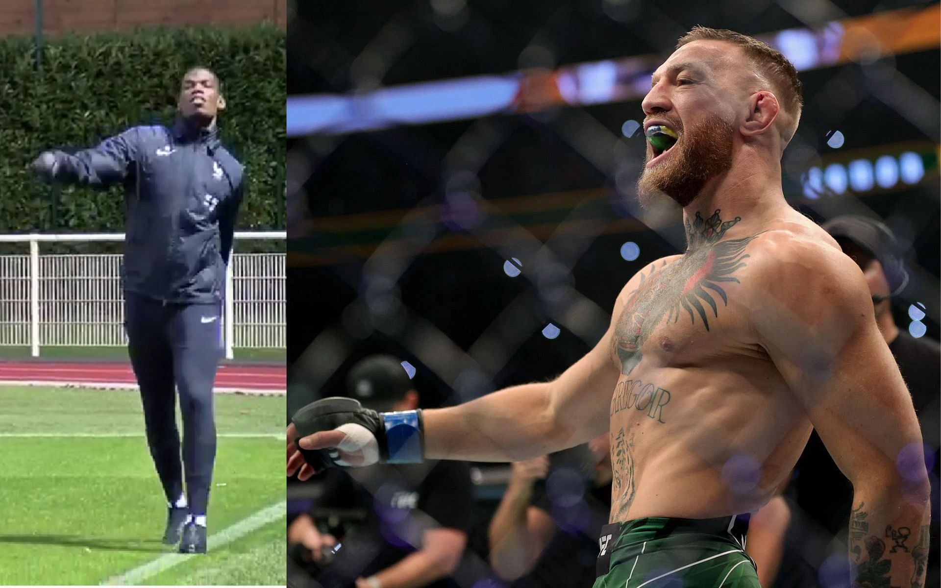Paul Pogba (left), Conor McGregor (right) [Images courtesy of @paulpogba on Instagram]