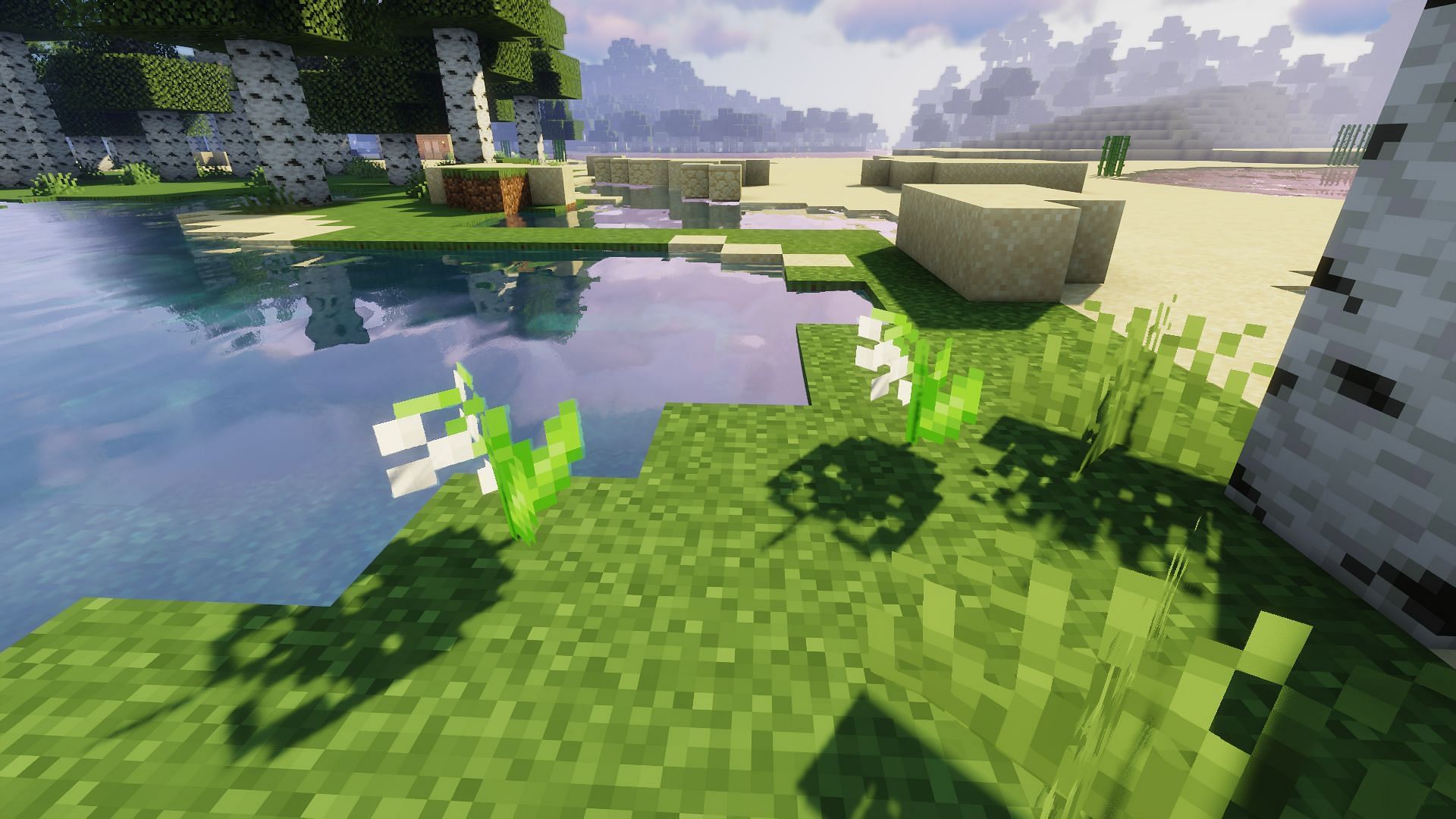 An example of lilies of the valley (Image via Minecraft)