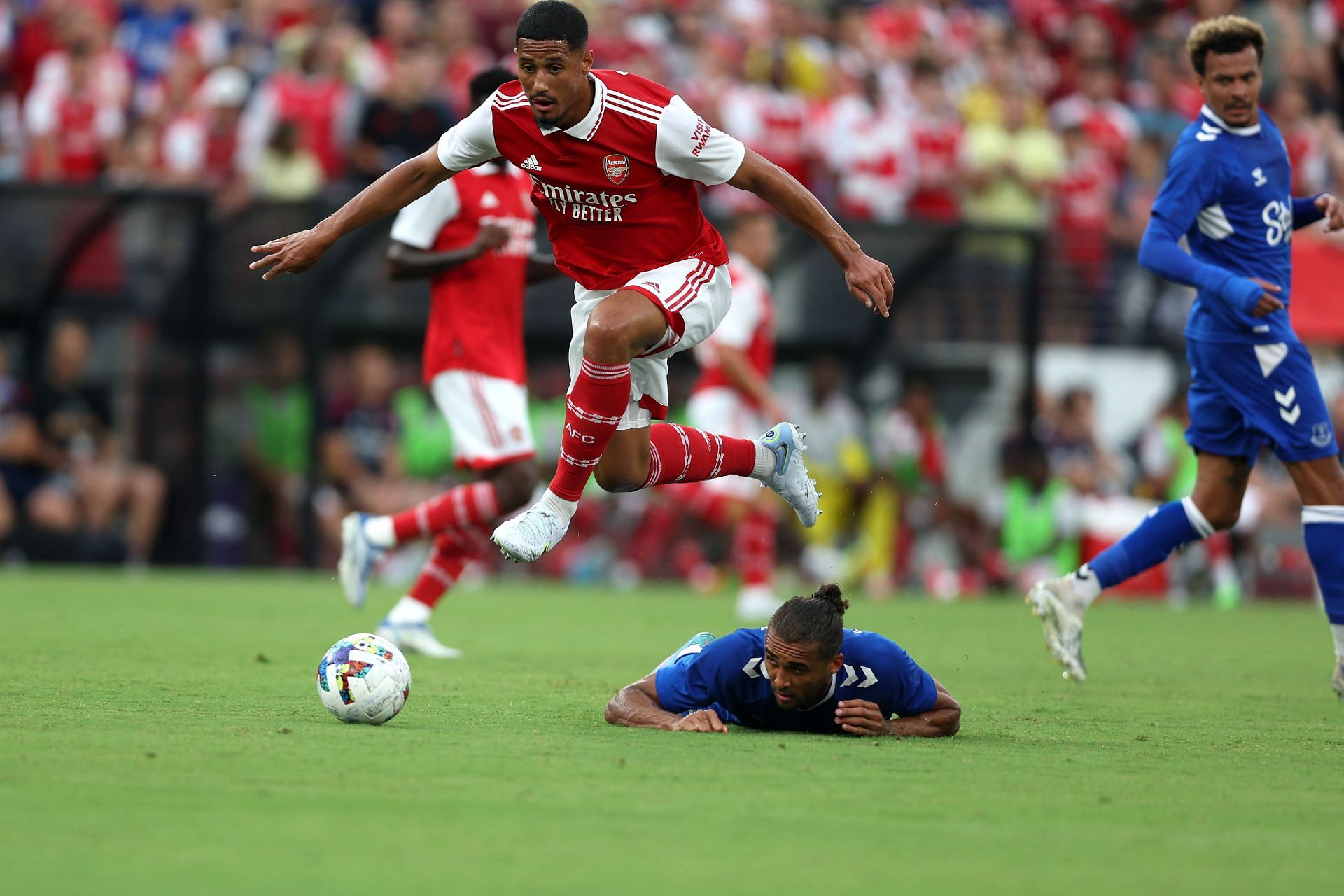 William Saliba enjoyed an eye-catching debut at Selhurst Park.