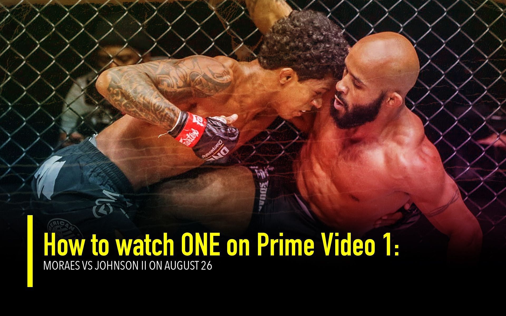 Adriano Moraes will rematch Demetrious Johnson in the main event of ONE on Prime Video 1: Moraes vs. Johnson II (Image courtesy of ONE)