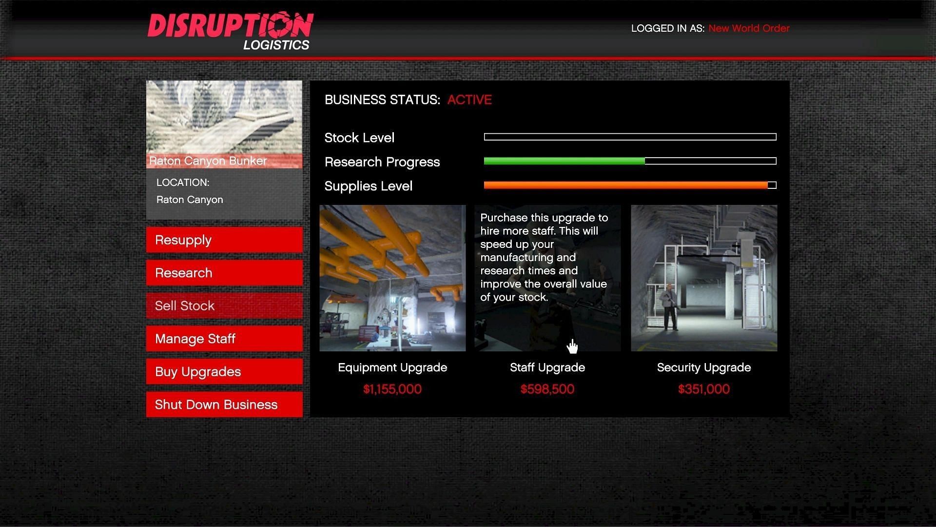 The Gunrunning upgrades are pretty good for their price (Image via Rockstar Games)