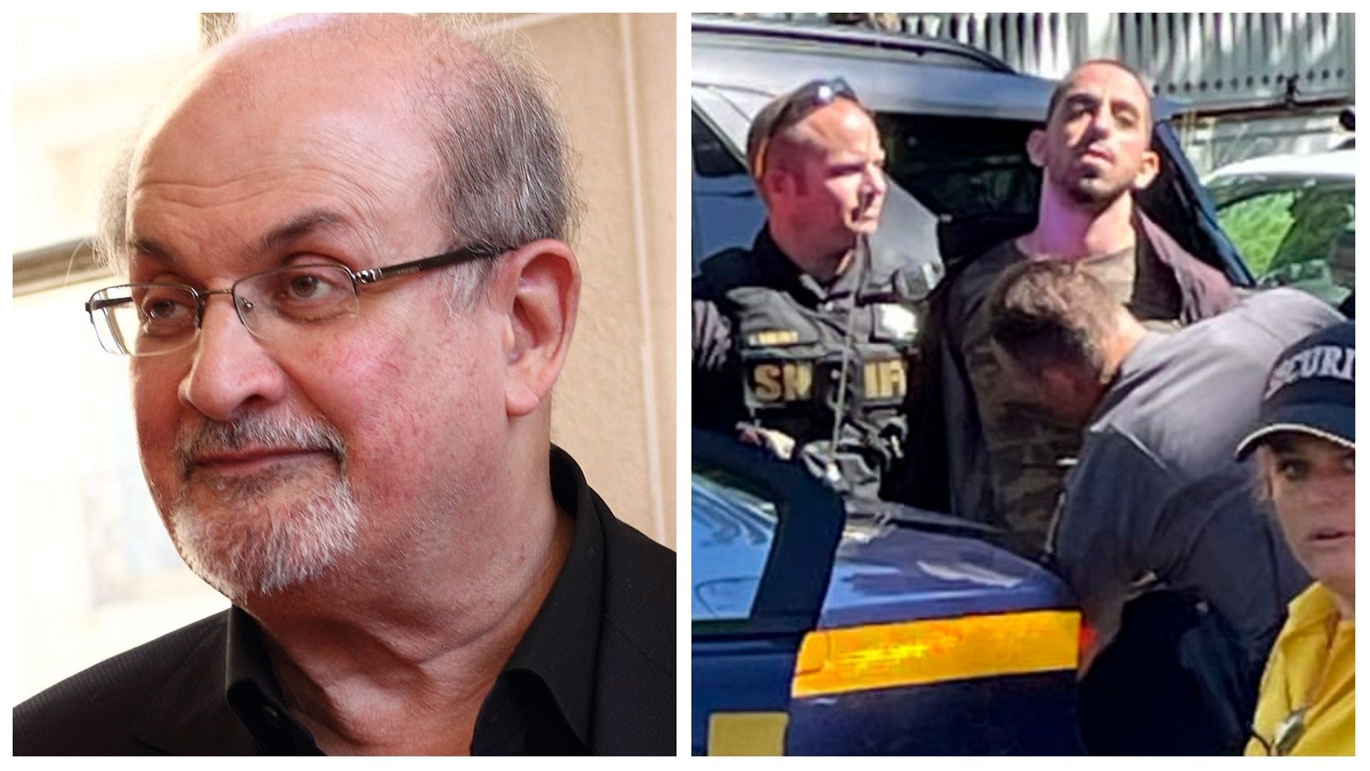 The Iranian Government has denied any links to Rushdie&#039;s alleged attacker (images Actualitte and Charles Fox/Associated Press)