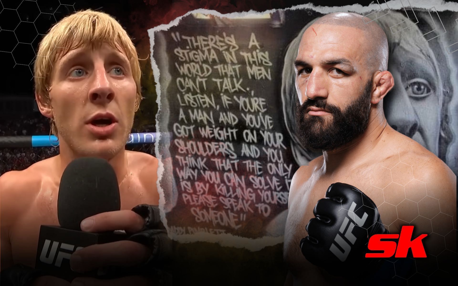 Jared Gordon hopes to raise awareness with potential Paddy Pimblett fight. [Image credits: @theufcbaddy on Instagram; @UFC on YouTube; getty images.]