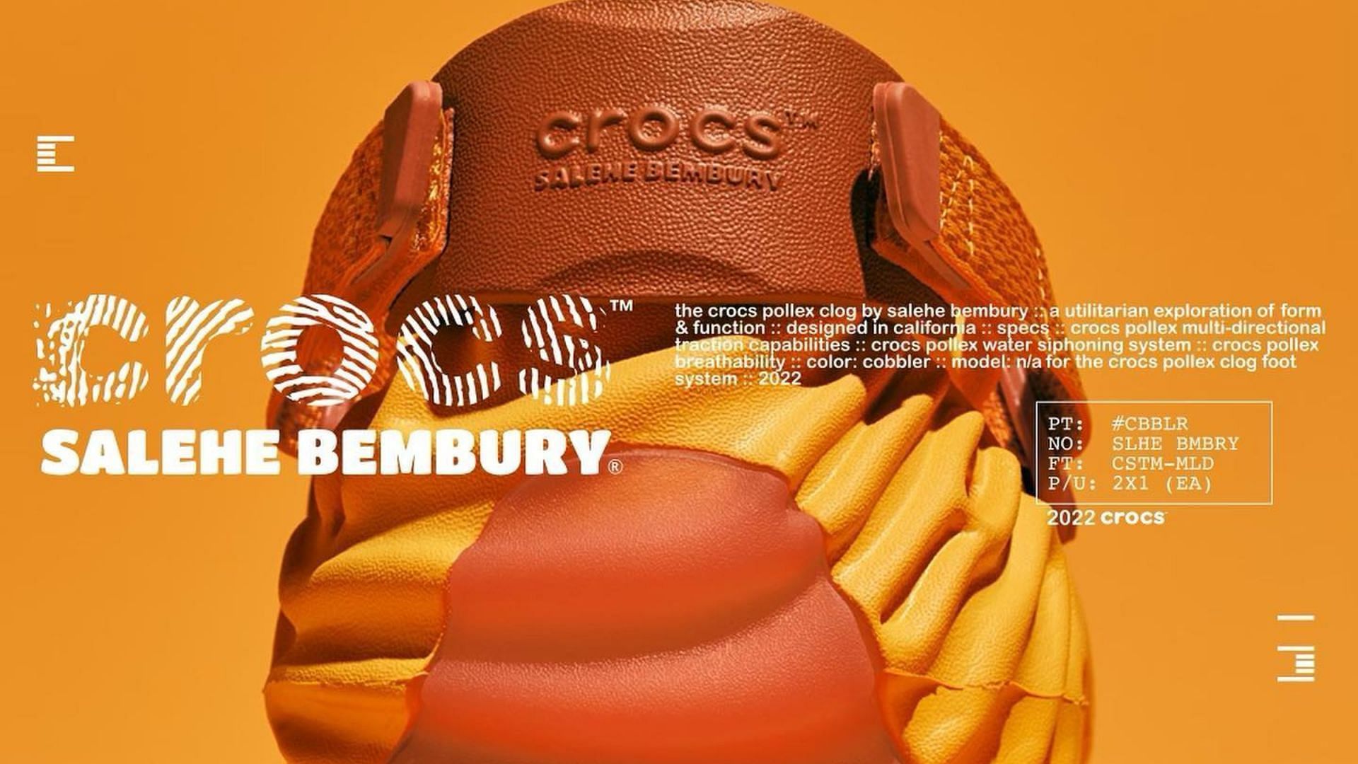 Salehe Bembury x Crocs Pollex Clogs Cobbler colorway (Image via Instagram/@salehebembury)