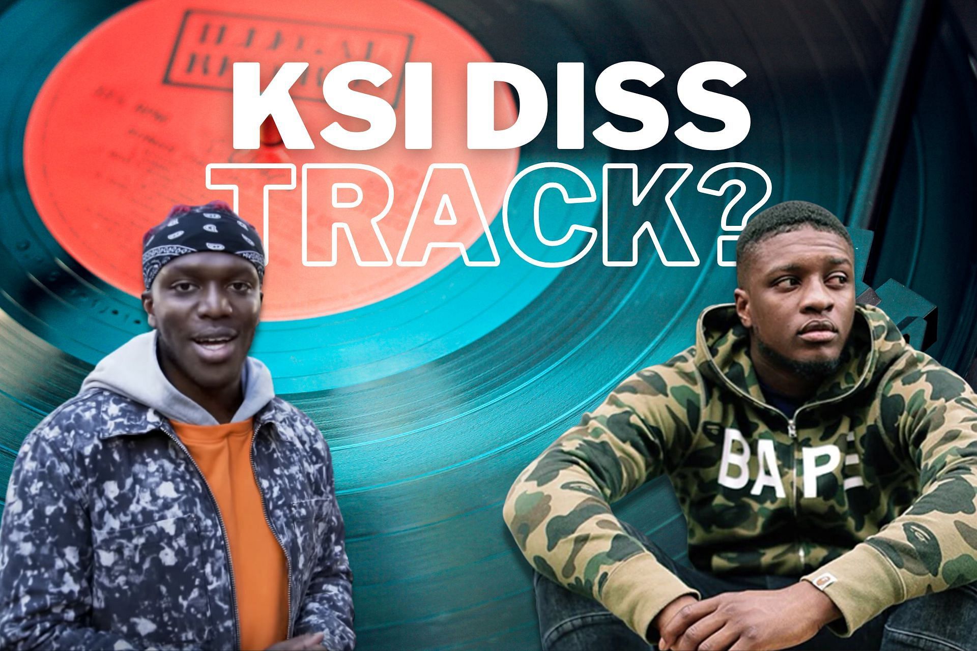 KSI reacts to Swarmz&rsquo;s diss track before their August 27 fight (Image via Sportskeeda)