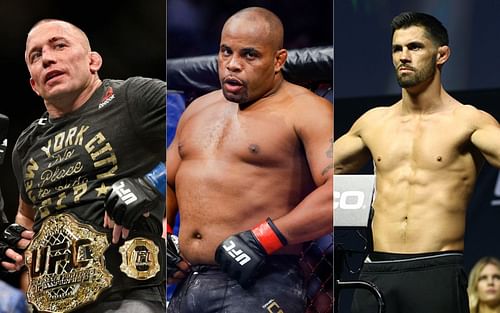 From left to right: Georges St-Pierre, Daniel Cormier and Dominick Cruz