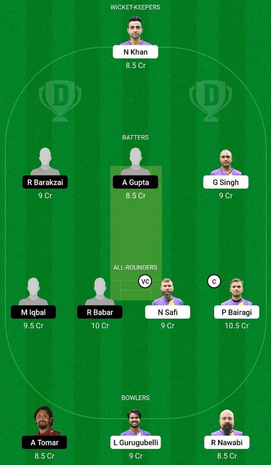 GSB vs LEM Dream11 Prediction Team, 1st Quarter-final, Head to Head League