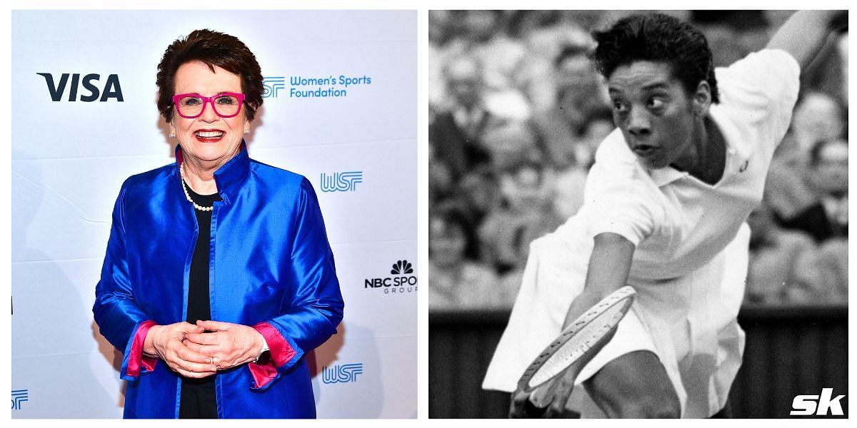 Billie Jean King and Althea Gibson