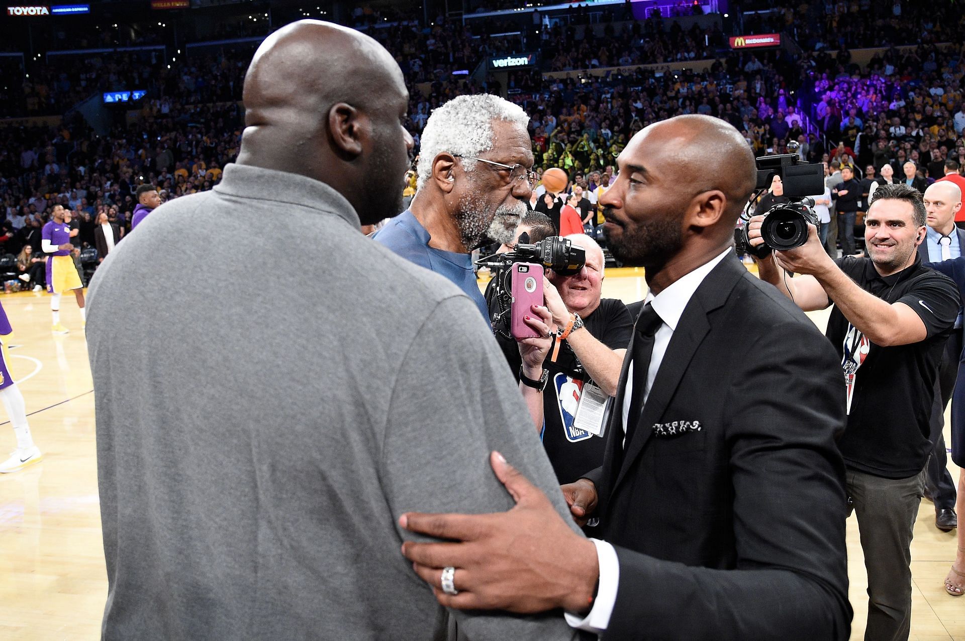 Shaquille O&#039;Neal, Bill Russell and Kobe Bryant