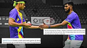 "Satwik-Chirag just couldn’t find rhythm after the first game"- Twitter reacts as Satwiksairaj Rankireddy/Chirag Shetty settle for bronze at the 2022 BWF World Championships