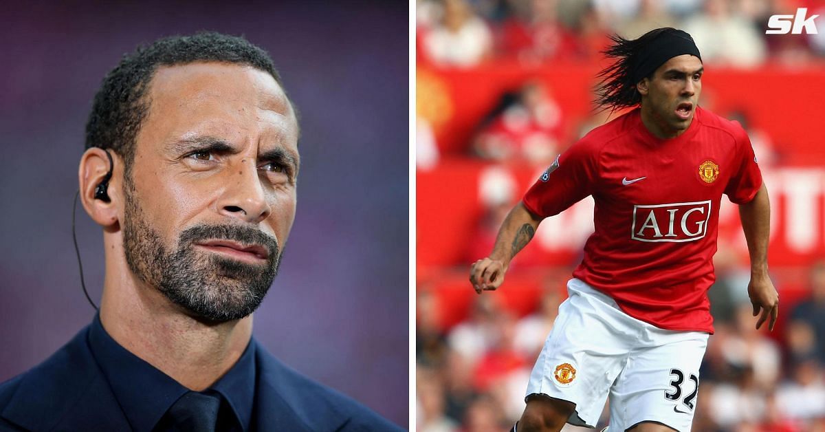 (L to R) Former Manchester United stars Rio Ferdinand and Carlos Tevez