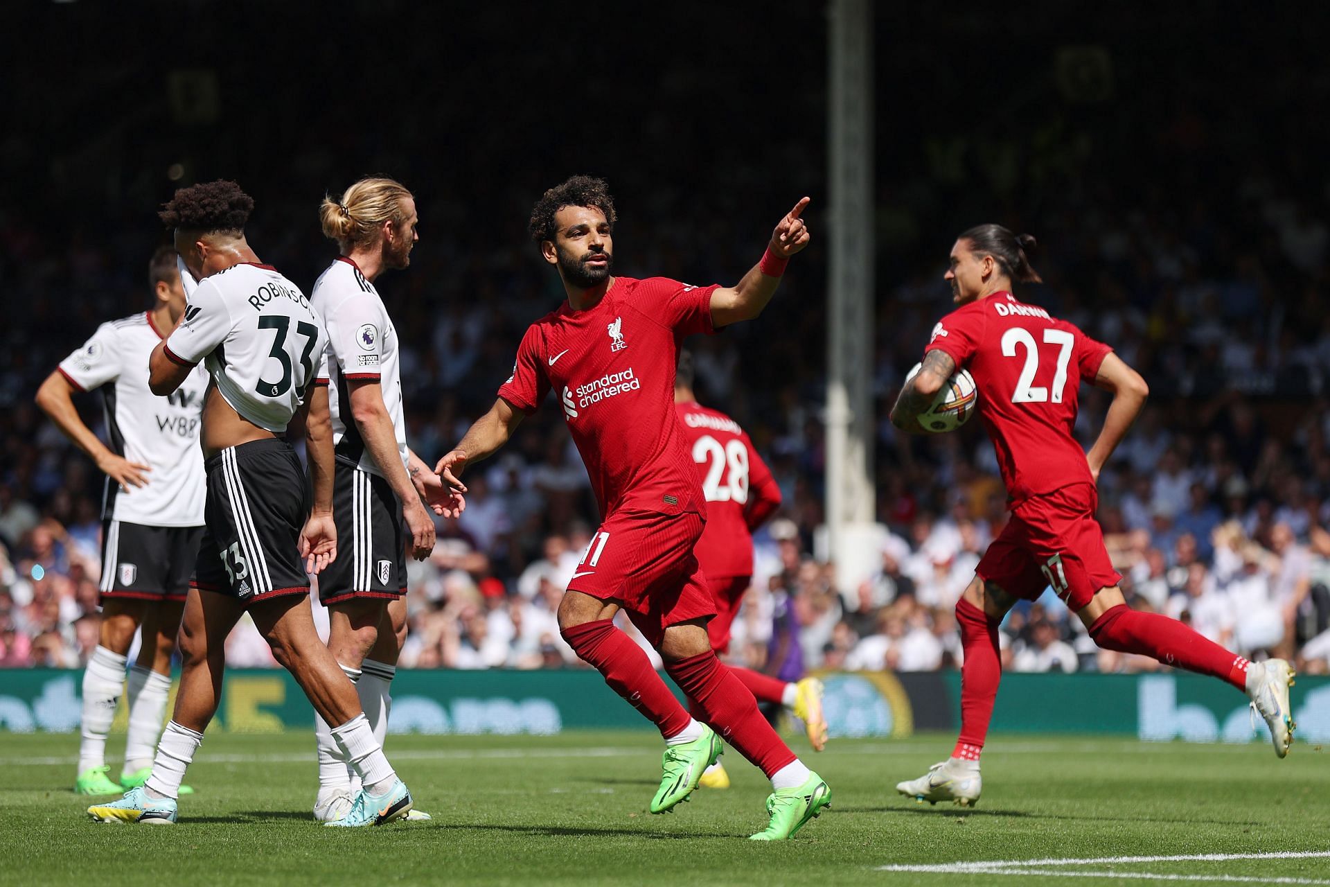 Salah bagged Liverpool&#039;s second equaliser with an instinctive finish.