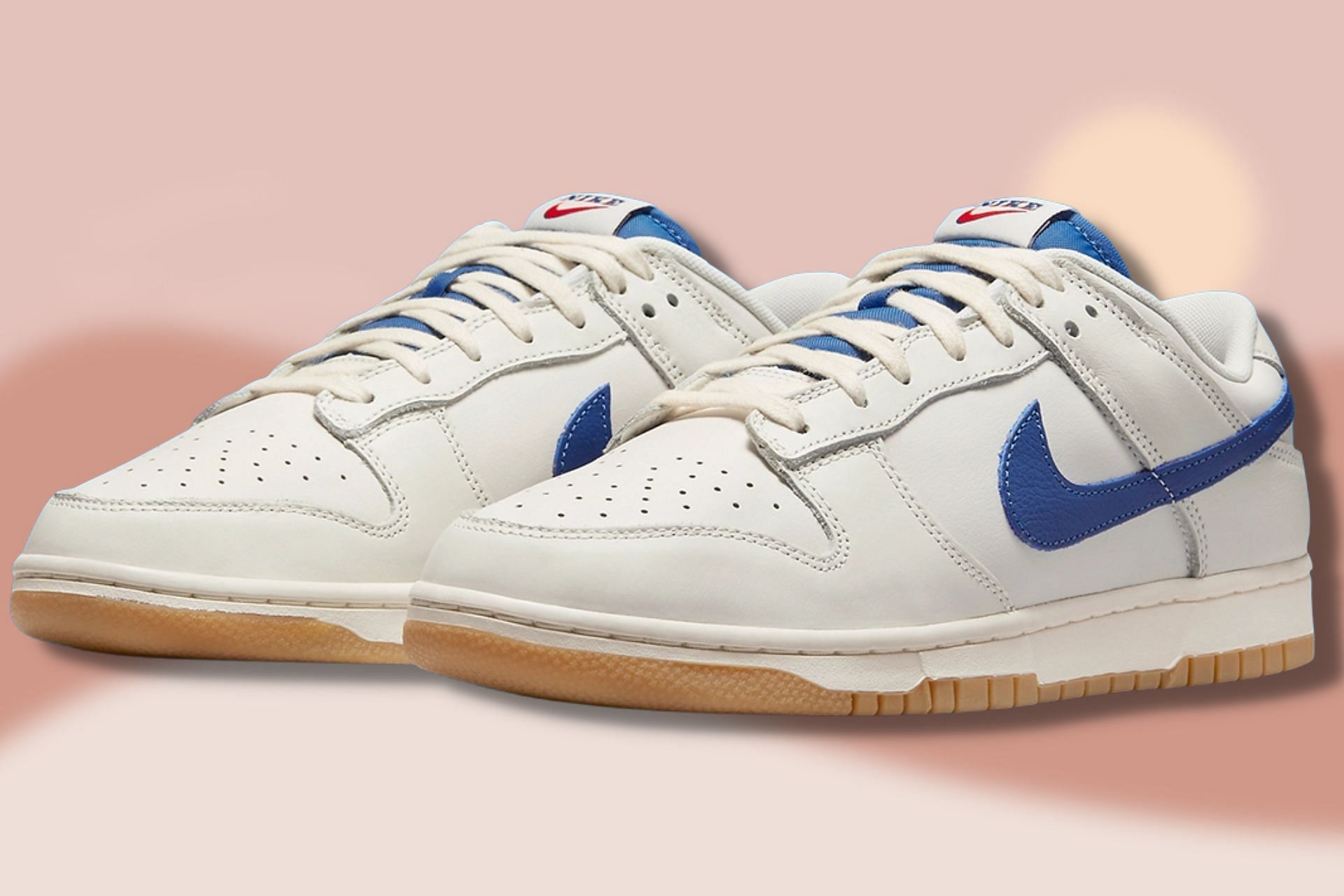 Nike dunk hot sale white blue