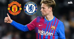 Barcelona star Frenkie de Jong tells teammates in dressing room which club he would prefer between Chelsea and Manchester United - Reports