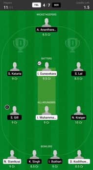 FBL vs BER Fantasy suggestion #2