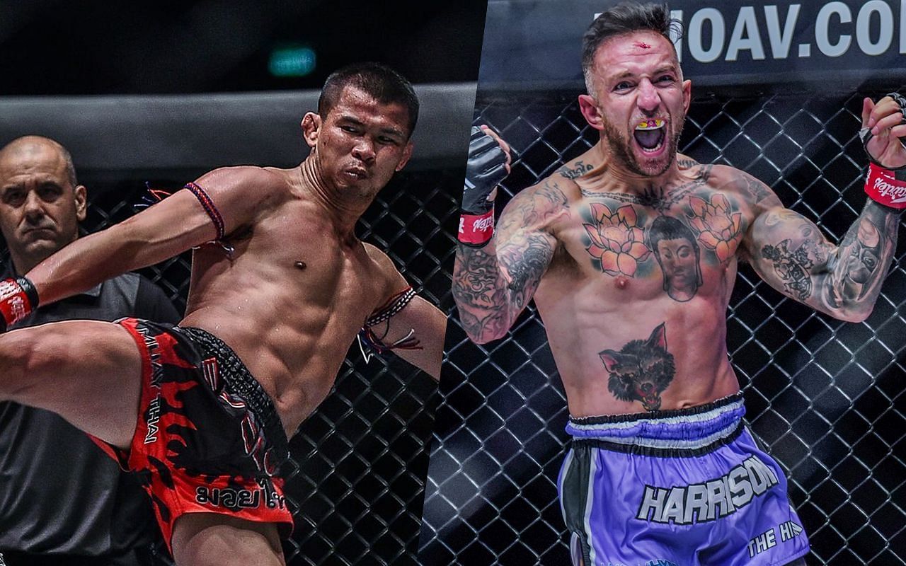 Nong-O Gaiyanghadao (left) and Liam Harrison (right) [Photo Credits: ONE Championship]