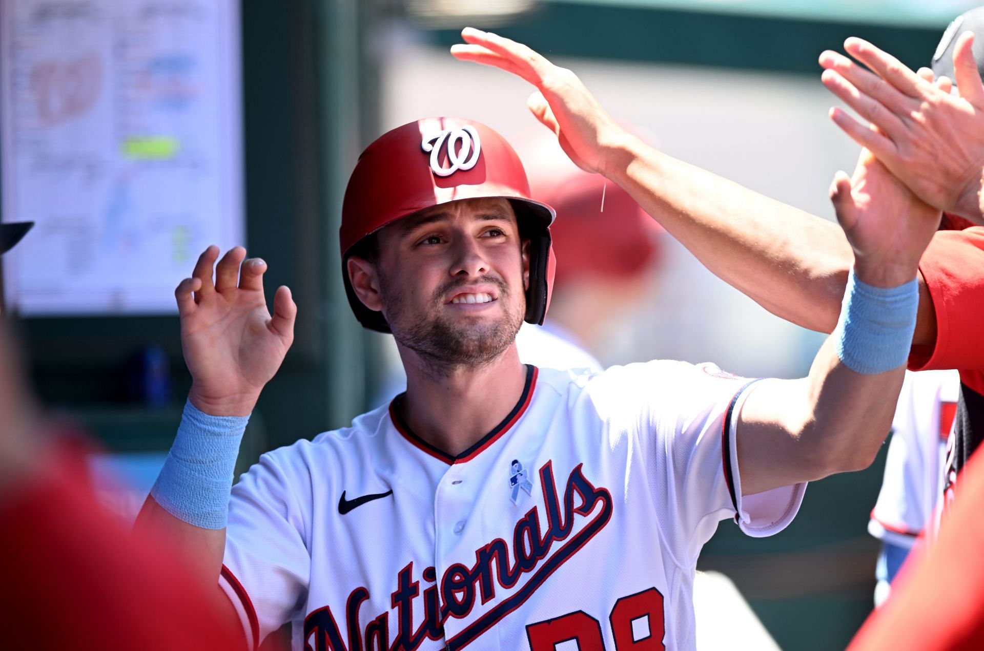 With the departure of Juan Soto and Josh Bell, Lane Thomas is the Nationals&#039; home run leader (10).