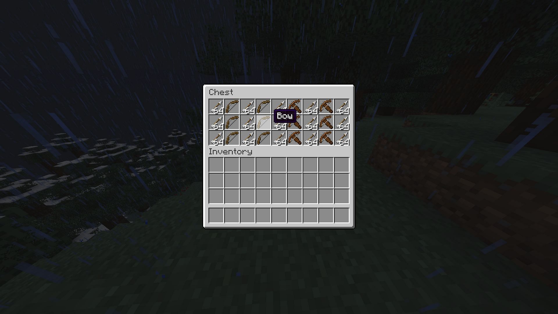 Bows and arrows are a great projectile weapon kit (Image via Minecraft)