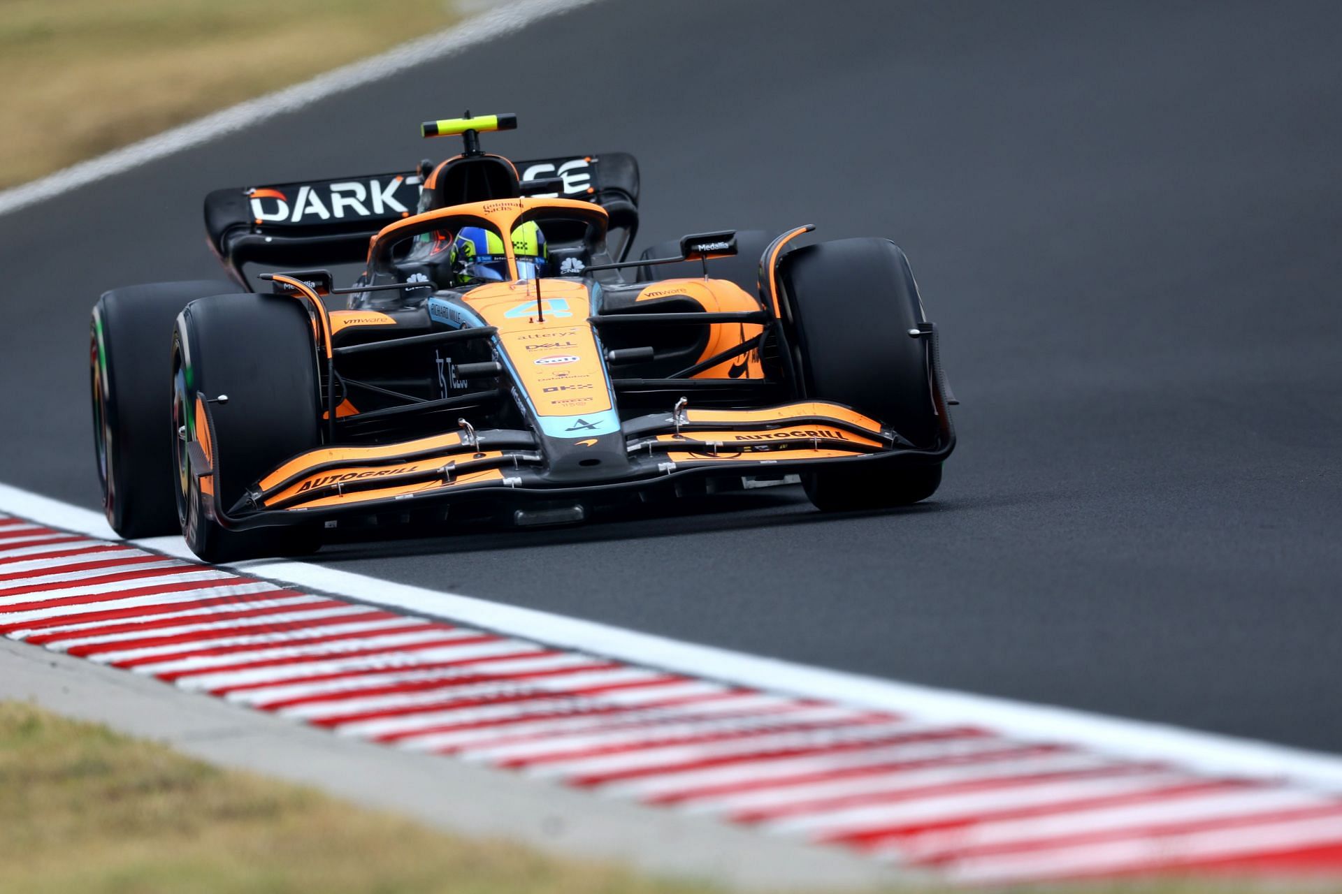 McLaren driver Lando Norris in action during the 2022 F1 Hungarian GP (Photo by Francois Nel/Getty Images)
