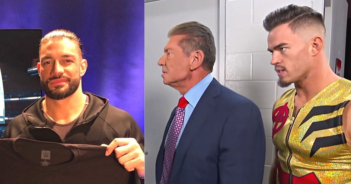 Roman Reigns, Vince McMahon, and Theory.