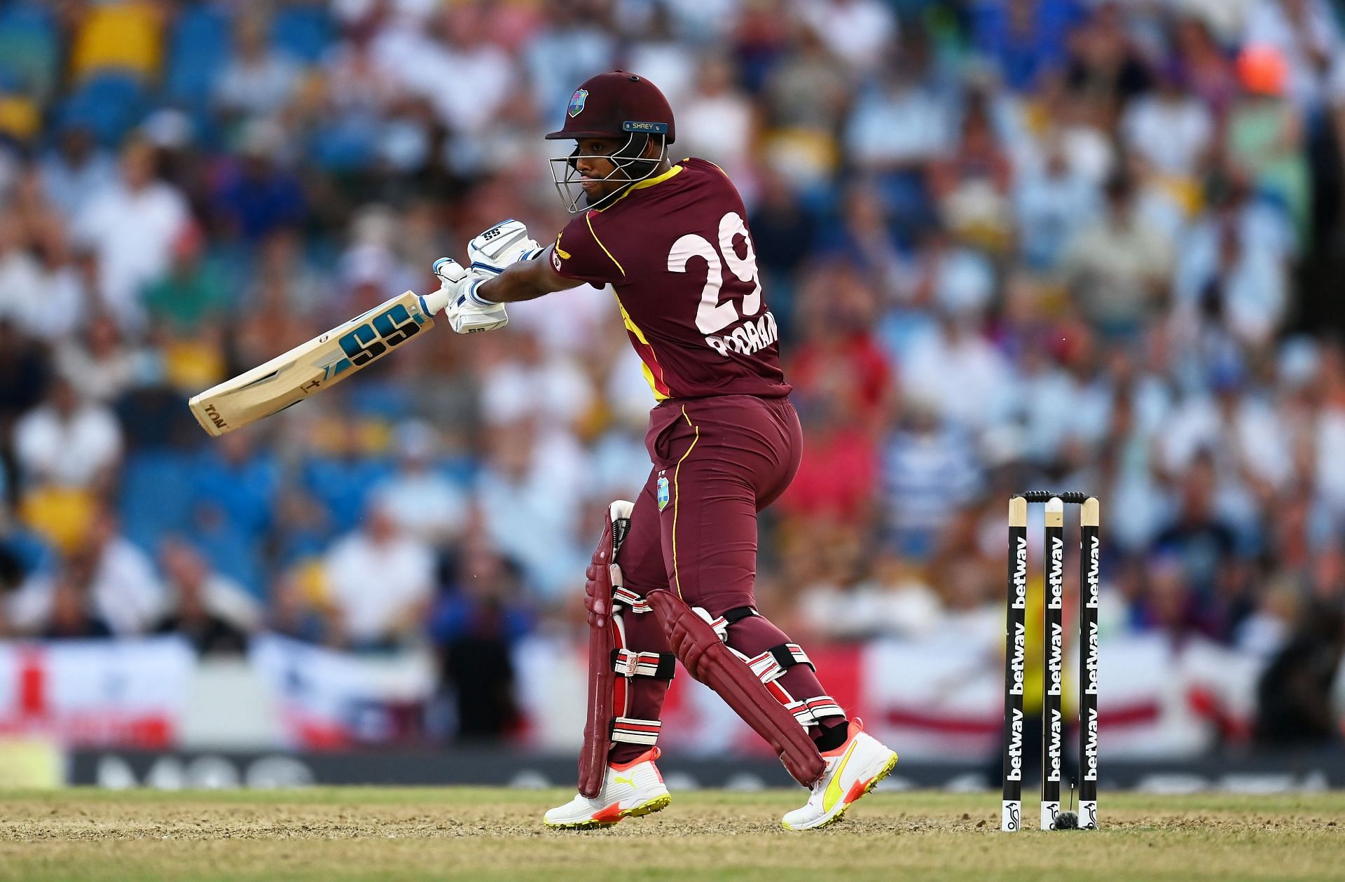Nicholas Pooran failed to force the pace in the 3rd T20I against India