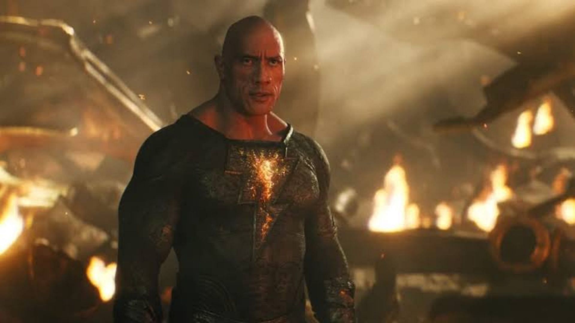 Dwayne Johnson in the upcoming DCEU film Black Adam (Image via IMDb)