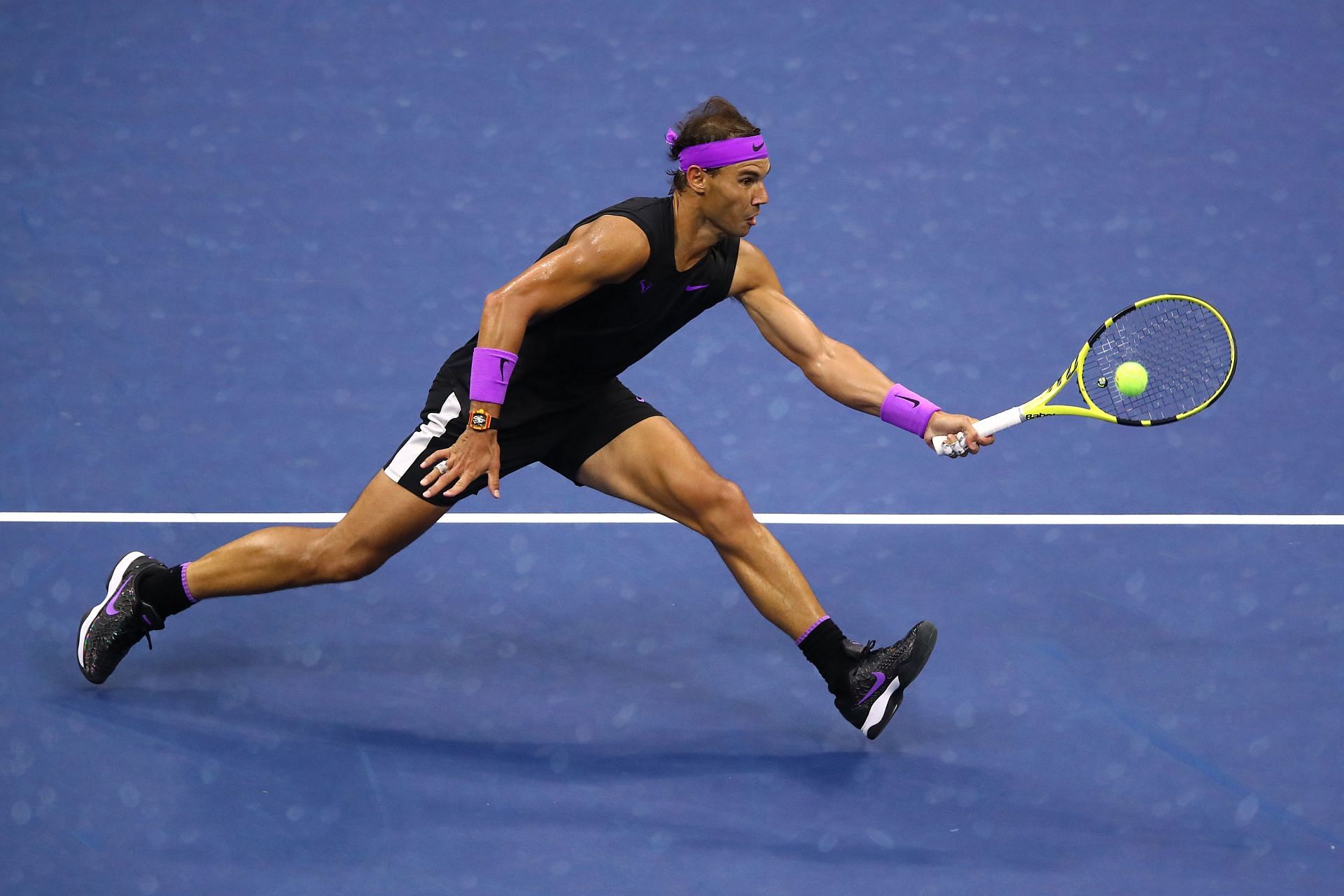 Rafael Nadal in action at the 2019 US Open.