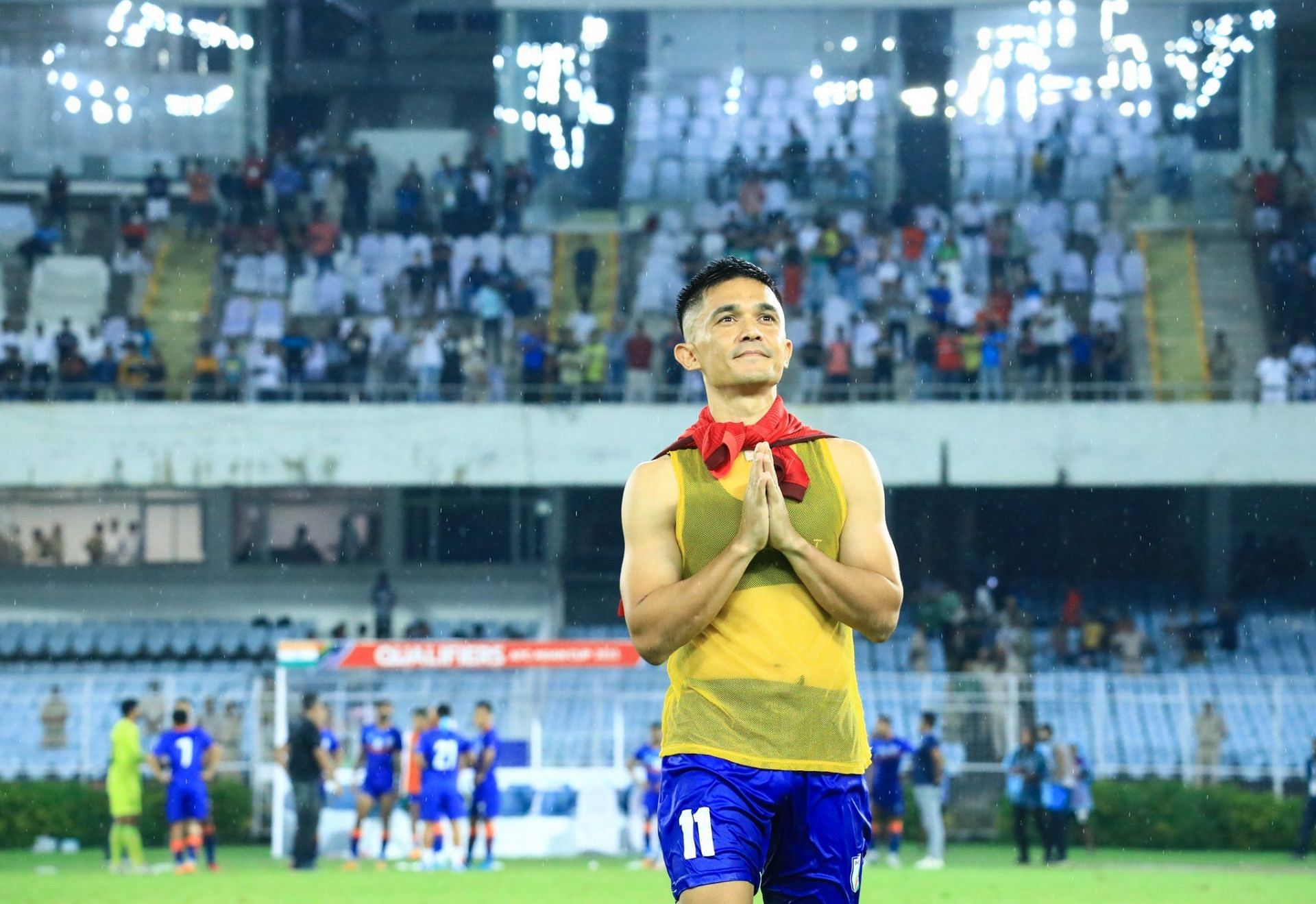 Sunil Chhetri has been a silent guardian of Indian football for close to two decades. (Image Courtesy: Twitter/chhetrisunil11)