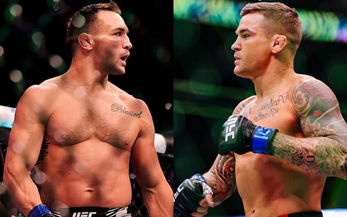 Michael Chandler (left), Dustin Poirier (right)